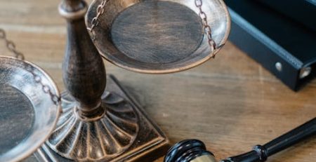 Franchise business owner working at desk reviewing documents